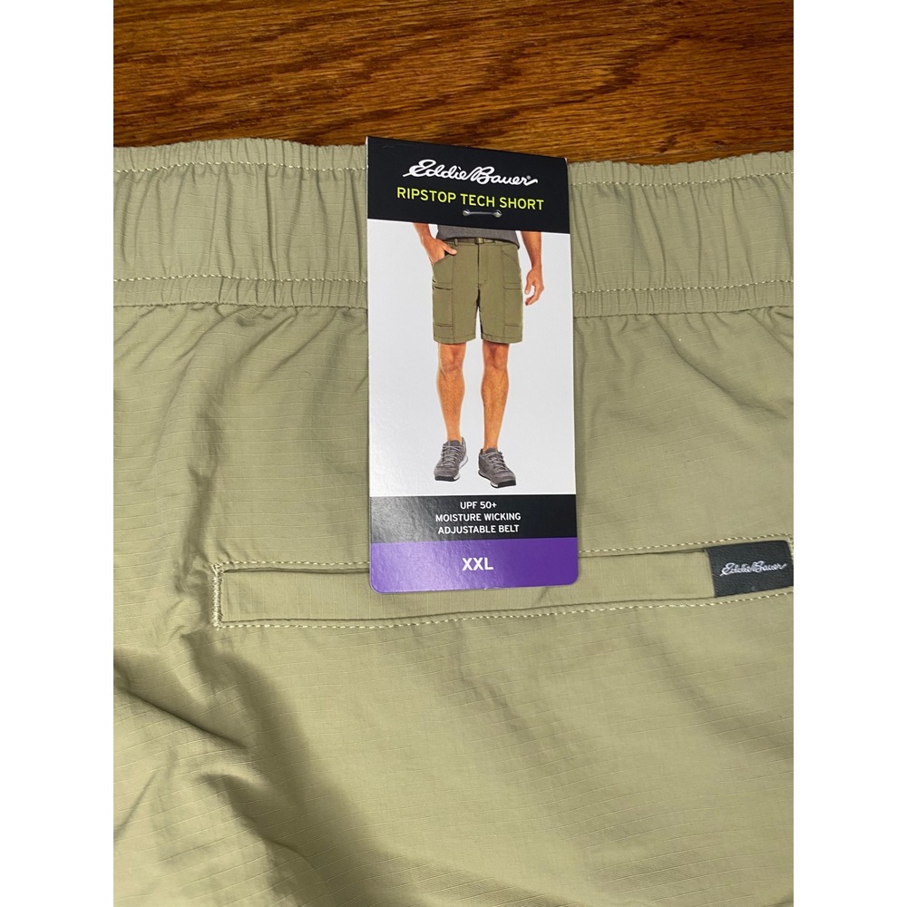 Eddie Bauer Tan Ripstop Tech Shorts Size XXL‎ - Picture 10 of 12
